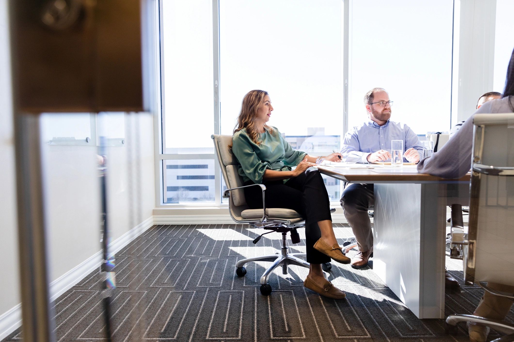 Professional woman in a business meeting